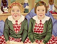 Rita Angus, Fay and Jane Birkinshaw, 1938. National Gallery of New Zealand